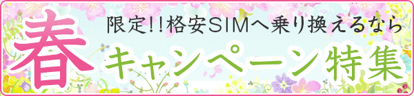 【2024年4月】格安SIM(MVNO)キャンペーン比較情報